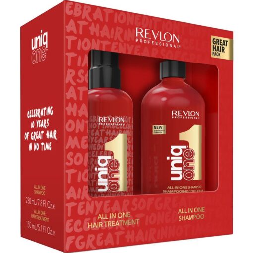 shop Revlon Uniq One All In One Great Hair Duo Pack (Limited Edition) af Revlon - online shopping tilbud rabat hos shoppetur.dk