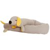 shop Roommate hundepude - Lazy Long Dog - Grå/gul af Roommate - online shopping tilbud rabat hos shoppetur.dk