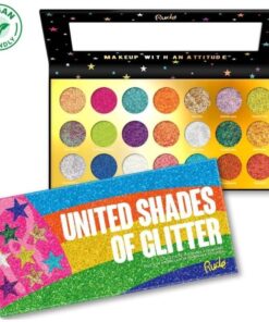 shop Rude Cosmetics United Shades Of Glitter - 21 Pressed Glitter Palette af Rude Cosmetics - online shopping tilbud rabat hos shoppetur.dk