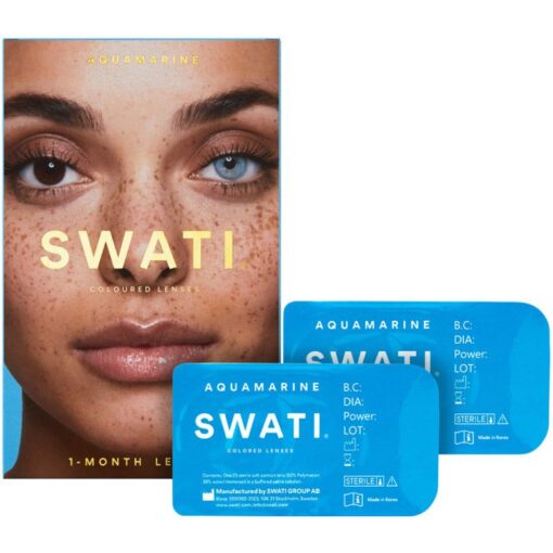 shop SWATI Cosmetics 1 Month Lenses - Aquamarine af SWATI Cosmetics - online shopping tilbud rabat hos shoppetur.dk