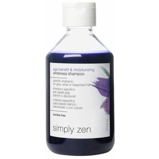 shop Simply Zen Age Benefit & Moisturizing Whiteness Shampoo 250 ml (U) af Simply Zen - online shopping tilbud rabat hos shoppetur.dk