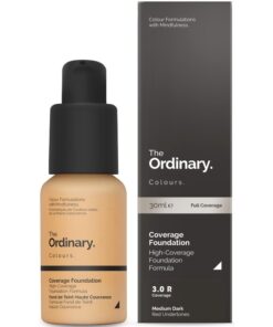 shop The Ordinary Coverage Foundation 30 ml - 3.0 R Medium Dark Red (U) af The Ordinary - online shopping tilbud rabat hos shoppetur.dk