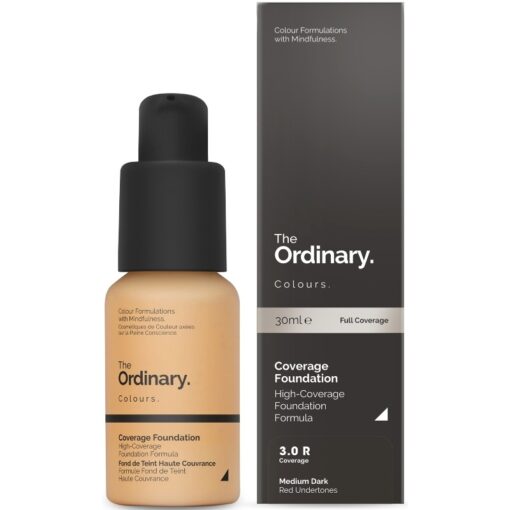 shop The Ordinary Coverage Foundation 30 ml - 3.0 R Medium Dark Red (U) af The Ordinary - online shopping tilbud rabat hos shoppetur.dk