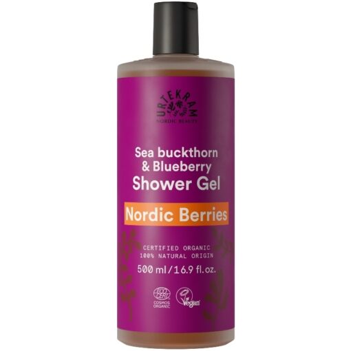 shop Urtekram Nordic Berries Shower Gel Sea Buckthorn & Blueberry 500 ml af Urtekram - online shopping tilbud rabat hos shoppetur.dk