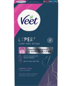 shop Veet Expert Cold Wax Strips Body & Legs Normal Skin 40 Pieces af Veet - online shopping tilbud rabat hos shoppetur.dk