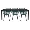 shop Victoria havemøbelsæt med 6 Neria stole - Sort/grøn af  - online shopping tilbud rabat hos shoppetur.dk