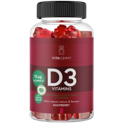 shop VitaYummy D3 Vitamins 60 Pieces af VitaYummy - online shopping tilbud rabat hos shoppetur.dk