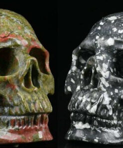 Køb 2 Very Beautiful Realistic Carving Skull online billigt tilbud rabat online shopping