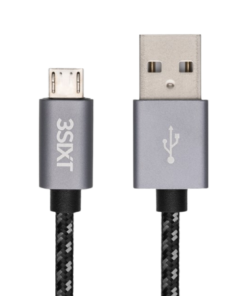 Køb 3sixT USB-A 2.0 til Micro USB Nylon Ladekabel - 0