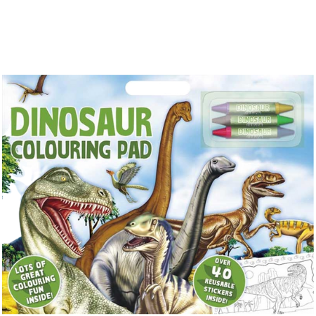 Køb Alligator Products Dinosaur Malebog m. Klistermærker online billigt tilbud rabat legetøj