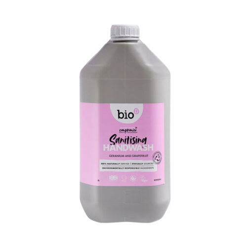 Køb BIO-D Antibakteriel Håndsæbe 5 L - Geranium & Grapefrugt online billigt tilbud rabat online shopping