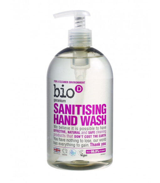 Køb BIO-D - Antibakteriel Håndsæbe - Geranium Duft - 500 ml online billigt tilbud rabat online shopping