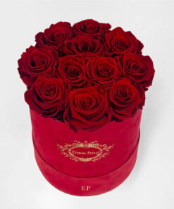 Køb Deep Love - Round Red - Roser som holder ca. 1 år online billigt tilbud rabat online shopping