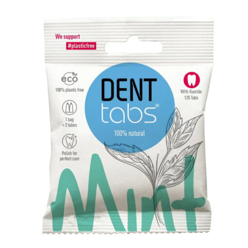 Køb Denttabs Tandpasta Tabletter Mint 125 stk - Med fluorid online billigt tilbud rabat online shopping