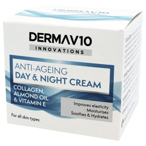 Køb Derma V10 Anti-Ageing Collagen Dagcreme - 50ml online billigt tilbud rabat legetøj