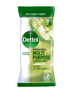 Køb Dettol Antibakteriel Multi Purpose Rengøringsservietter Green Apple 30 stk online billigt tilbud rabat legetøj