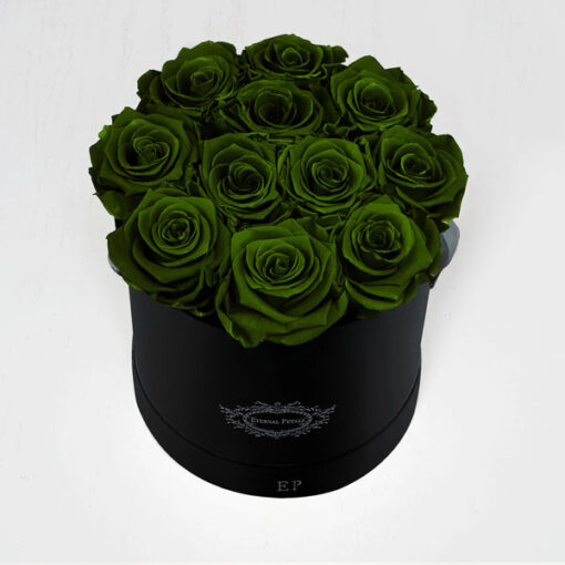 Køb Forest Green - Black Suede - Roser som holder ca. 1 år online billigt tilbud rabat online shopping