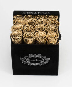 Køb Gold - Black Flower Box - Roser som holder ca. 1 år online billigt tilbud rabat online shopping