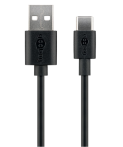 Køb Goobay USB-A 2.0 til USB-C Kabel - 3 m online billigt tilbud rabat legetøj