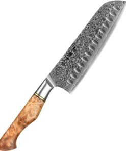 Køb HEZHEN Damascus Santoku Kniv - 18cm online billigt tilbud rabat legetøj