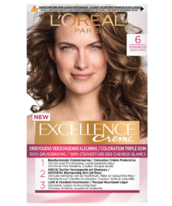 Køb L'Oreal Excellence Creme Hårfarve - 6 Natural Light Brown online billigt tilbud rabat legetøj