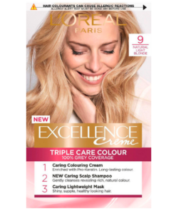 Køb L'Oreal Excellence Creme Hårfarve - 9 Natural Light Blonde online billigt tilbud rabat legetøj