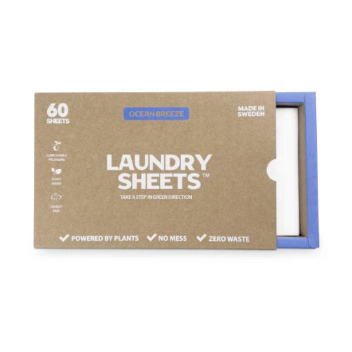 Køb Laundry Sheets  -  vaskemiddel i ark  -  Ocean Breeze 60 stk. online billigt tilbud rabat online shopping