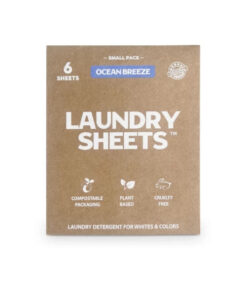 Køb Laundry Sheets  -  vaskemiddel i ark  -  Ocean Breeze  -  prøvepakke 6 ark online billigt tilbud rabat online shopping