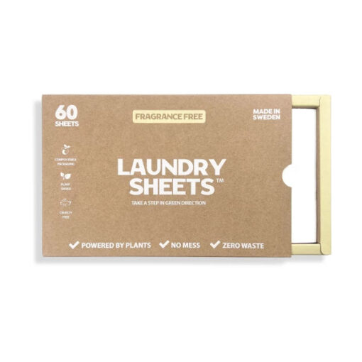 Køb Laundry Sheets  -  vaskemiddel i ark  -  uden duft 60 stk. online billigt tilbud rabat online shopping