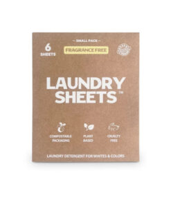 Køb Laundry Sheets  -  vaskemiddel i ark  -  uden duft  -  prøvepakke 6 ark online billigt tilbud rabat online shopping