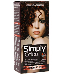 Køb Mellor & Russell Simply Colour Hårfarve - 4.5 Deep Red Brown online billigt tilbud rabat legetøj