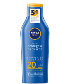 Køb Nivea Protege & Hidrata 5-i-1 Solcreme SPF20 400 ml online billigt tilbud rabat legetøj