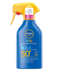 Køb Nivea Sun Kids Protege & Cuida 5-in-1 Spray Solcreme SPF50+ 270 ml online billigt tilbud rabat legetøj