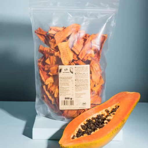 Køb Økologisk tørret papaya 500 g online billigt tilbud rabat online shopping