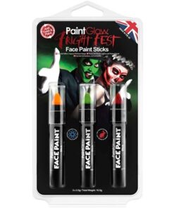 Køb PaintGlow Fright Fest Paint Sticks Ansigtsmaling - 3 stk online billigt tilbud rabat legetøj