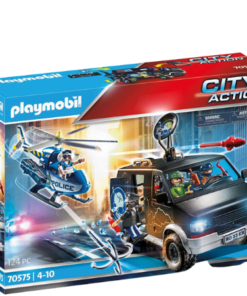 Køb Playmobil City Action Politihelikopter Forfølgelse af Flugtbilen - 70575 online billigt tilbud rabat legetøj