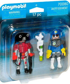 Køb Playmobil Rumpolitimand & Robot - 70080 online billigt tilbud rabat legetøj