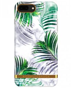 Køb Richmond & Finch White Marble Tropics Mobil Cover - iPhone 8 Plus online billigt tilbud rabat legetøj