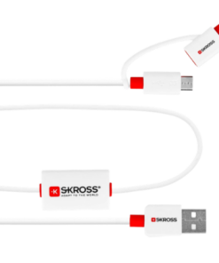 Køb Skross Buzz 2in1 Charge?n Sync Alarm USB-A 2.0 til Lightning & USB Micro - 1 m online billigt tilbud rabat legetøj