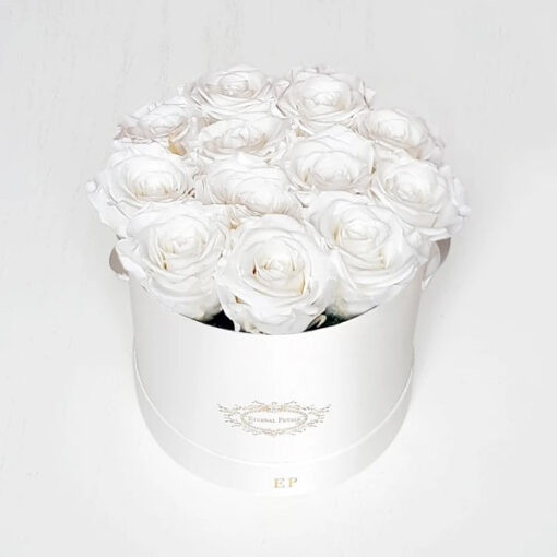 Køb Snow white - White Suede - Roser som holder ca. 1 år online billigt tilbud rabat online shopping