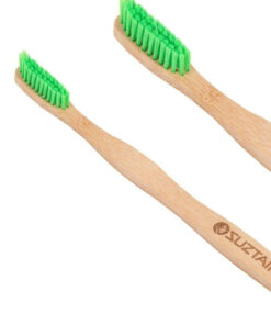 Køb Suztain Naturals - Bambus Tandbørste - Medium - Grøn online billigt tilbud rabat online shopping