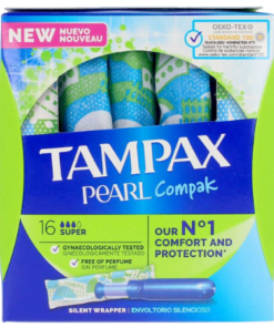 Køb Tampax Pearl Compak Plus Tamponer - 16 stk online billigt tilbud rabat legetøj