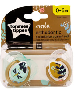 Køb Tommee Tippee Sut 0-6mdr Moda Guld & Grøn - 2 stk online billigt tilbud rabat legetøj