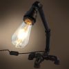 Køb Vintage Rørlampe af VVS Rør med Lysdæmper online billigt tilbud rabat legetøj