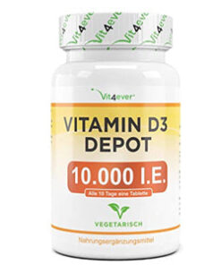 Køb Vitamin D3 10.000 IE (Depot ) 365 tabletter