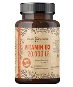 Køb Vitamin D3 20000 Depot - 365 Kapsler - Højdosis Vitamin online billigt tilbud rabat online shopping