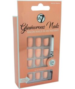 Køb W7 Glamorous Nails White Peach - 24 stk online billigt tilbud rabat legetøj