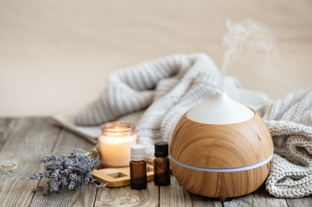 Aroma Diffuser og luftrenser til forbedring af indeklima