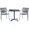 shop Clara cafésæt med 2 Malica stole - Sort af  - online shopping tilbud rabat hos shoppetur.dk
