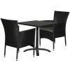 shop Clara cafésæt med 2 Sofia stole - Sort af  - online shopping tilbud rabat hos shoppetur.dk